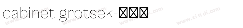 cabinet grotsek字体转换